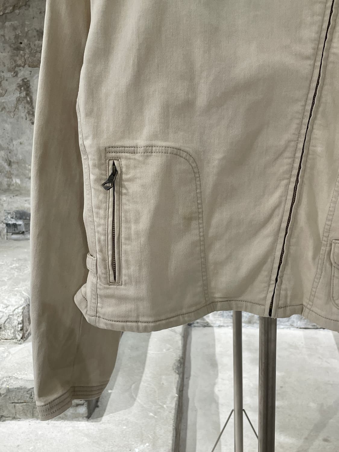 로렌 랄프로렌 크림 유틸리티 바이커 자켓 상품이미지4