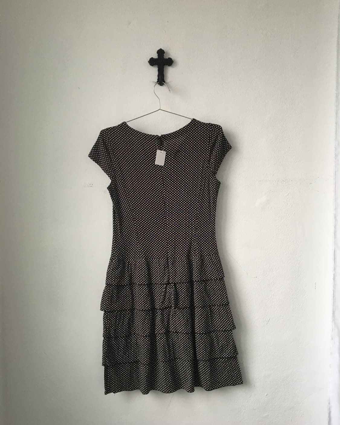 Dot pattern frill layer onepiece 상품이미지3