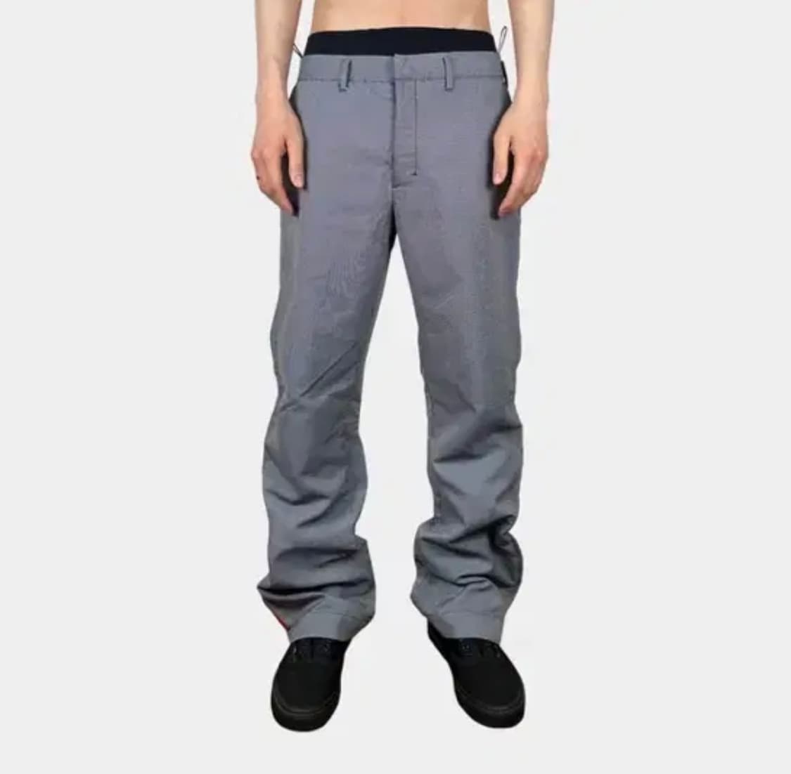 Prada 세미 부츠컷 지퍼 바지 상품이미지1