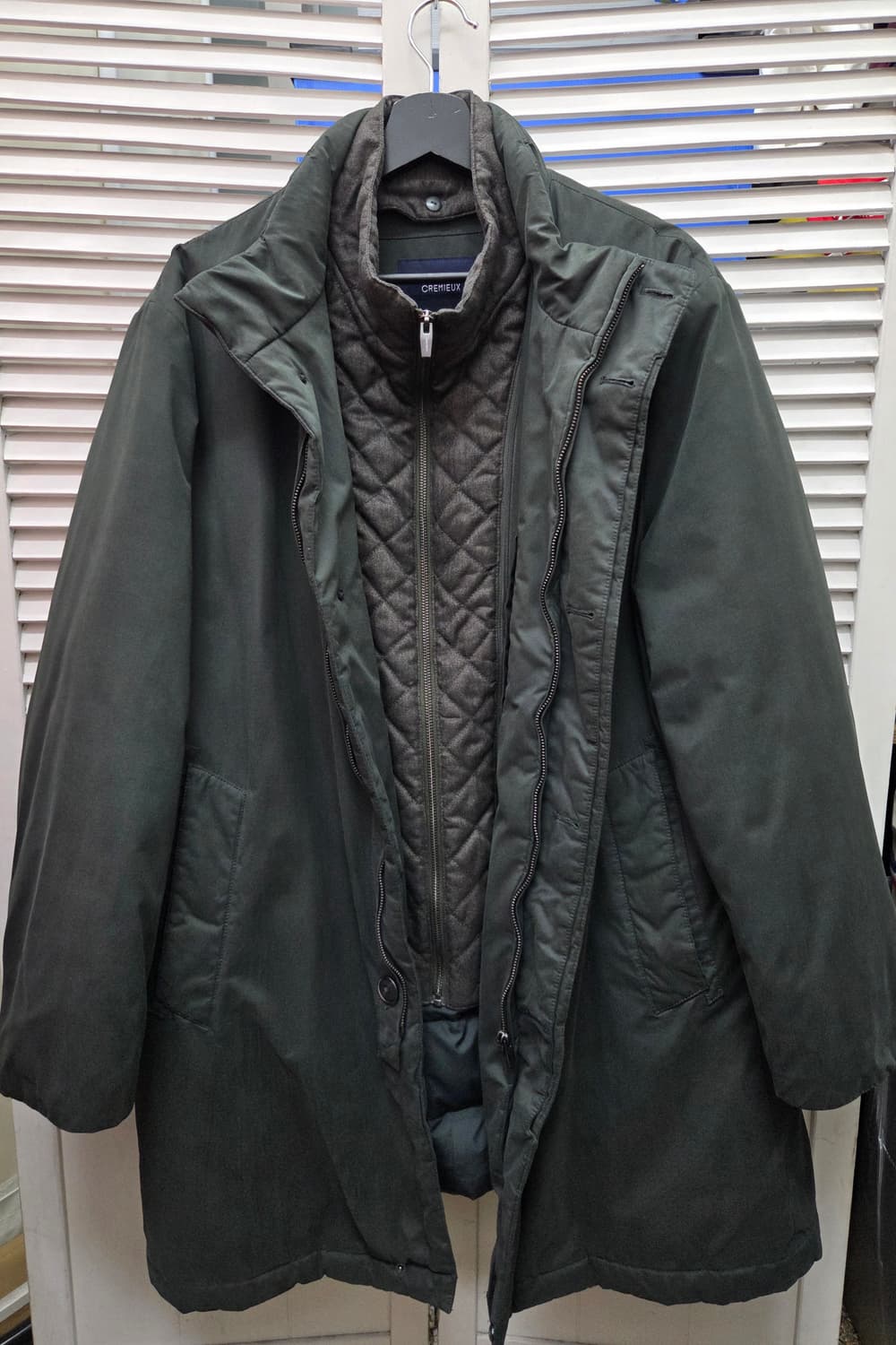 다니엘크레뮤 레이어드 구스다운 패딩 코트 상품이미지2