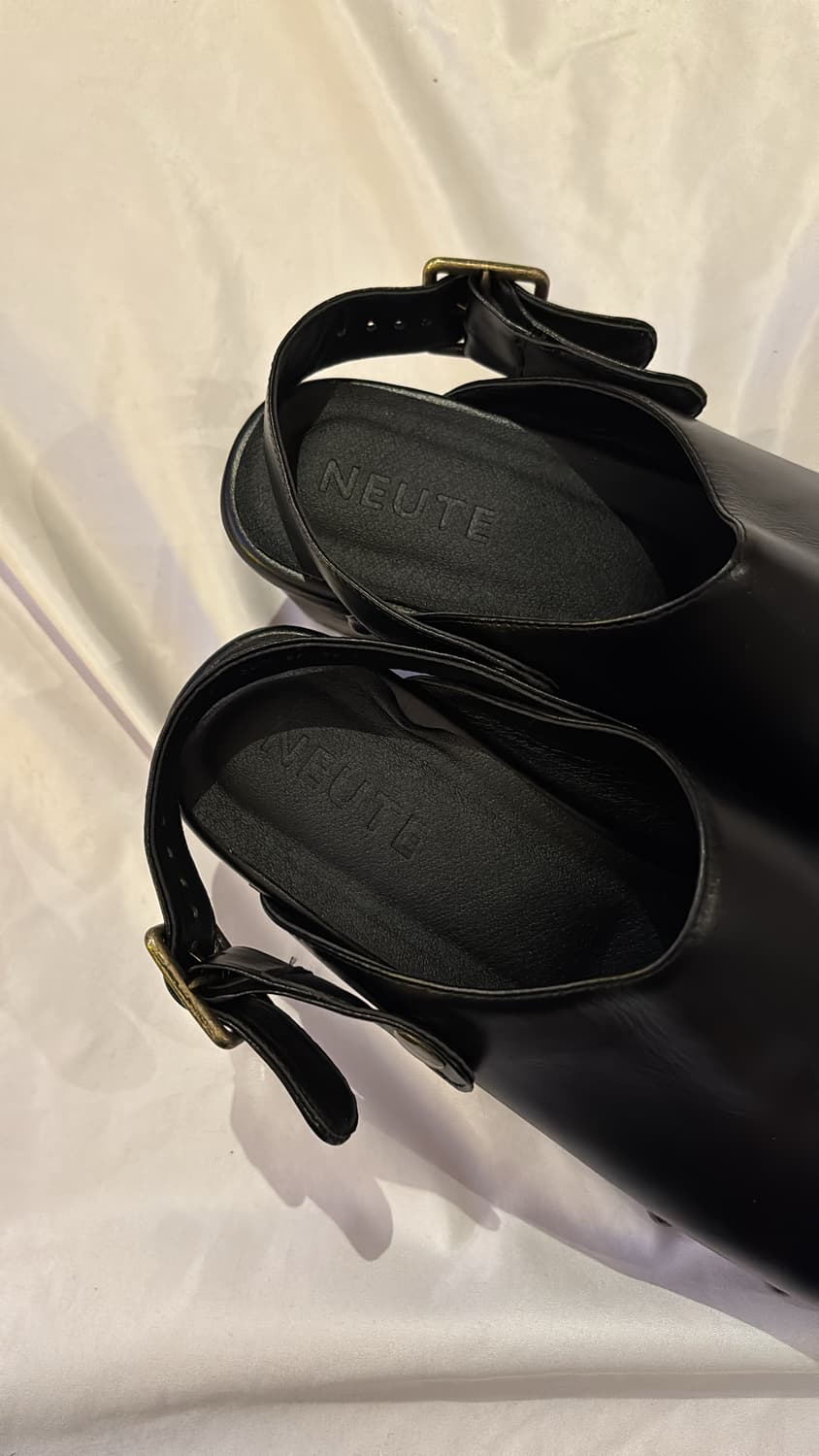 60mm Valentina Leather Clog Mule 상품이미지6