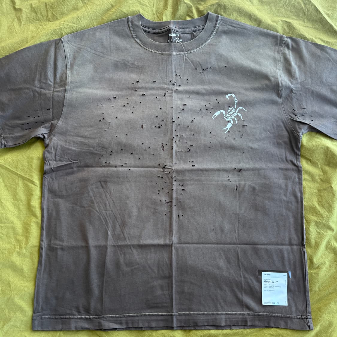 [3] 새티스파이 모스테크 티셔츠 썬 블리치드 브라운 새상품급 상품이미지2