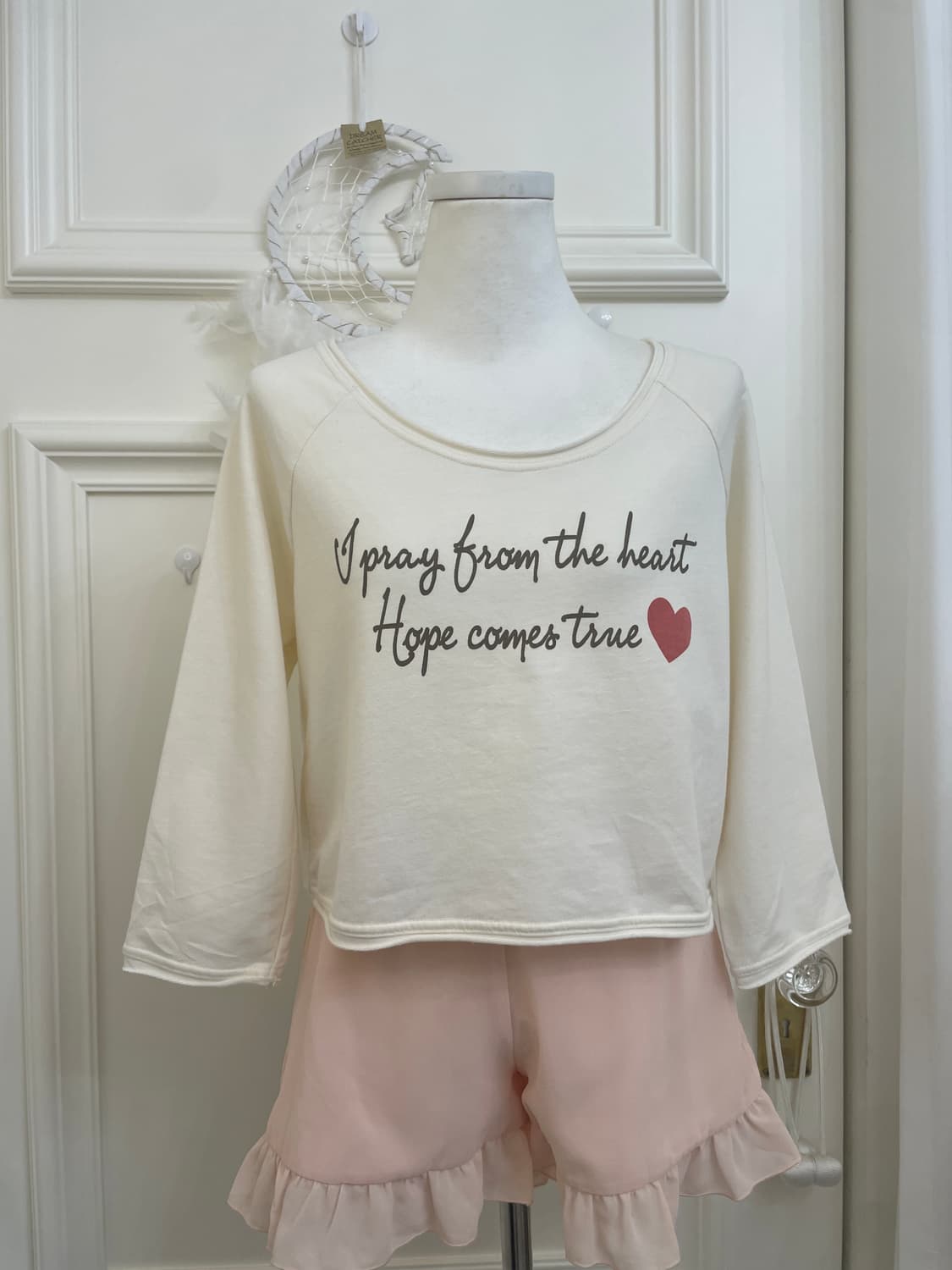 CINEMA CLUB ivory lettering point crop t 상품이미지5