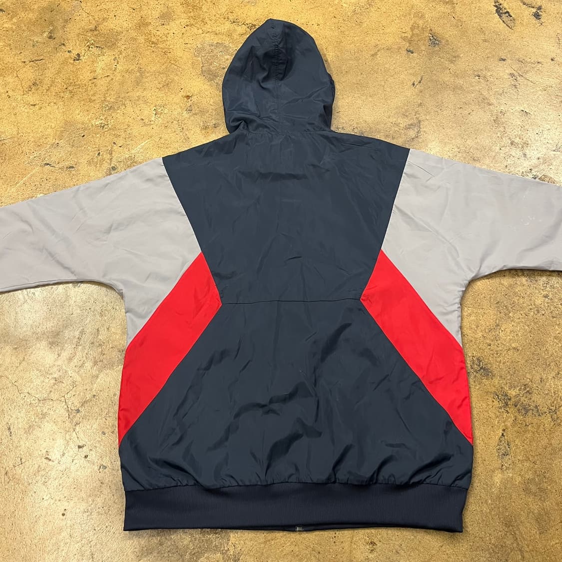 [정품] 아디다스 양면 후드 바람막이 네이비 그레이 레드 b15 상품이미지4