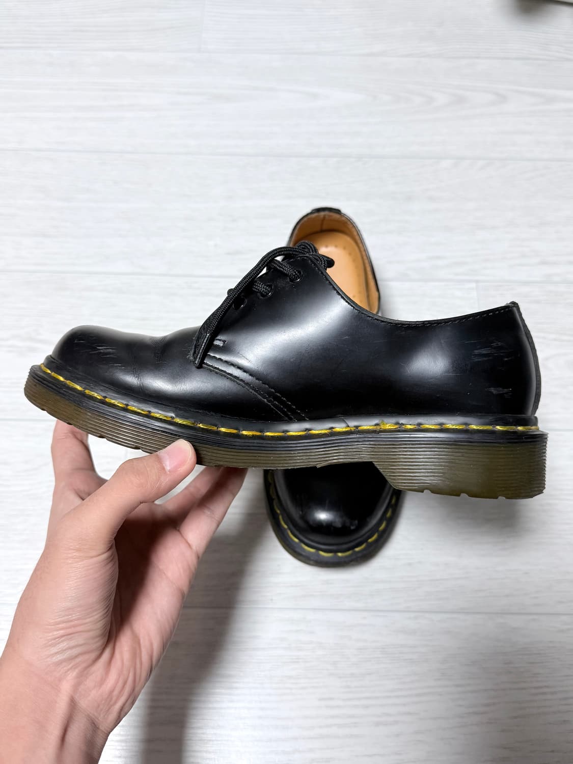닥터마틴 1461 스무스 3홀 블랙 uk 3 220~230 상품이미지2