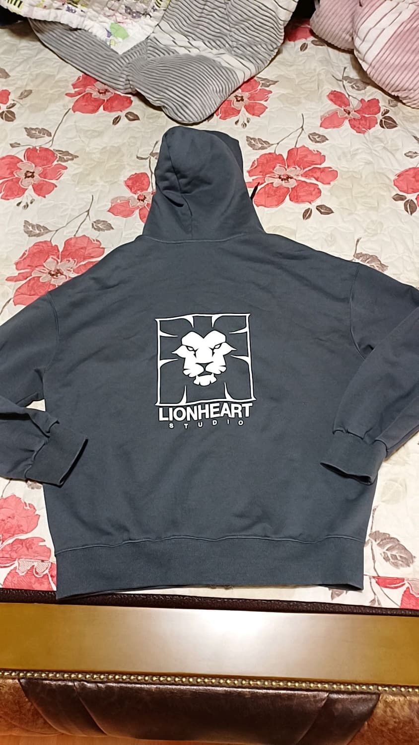 라이온하트 스튜디오 오버핏후드집업 XL 가슴64 기장73 상품이미지2