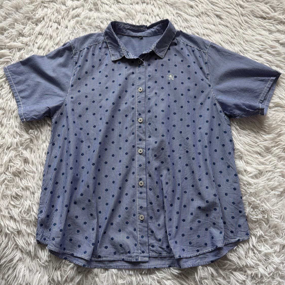 NORTH 일본빈티지 땡땡이 반발 셔츠 블라우스 노드 땡땡이셔츠 M 40 상품이미지3