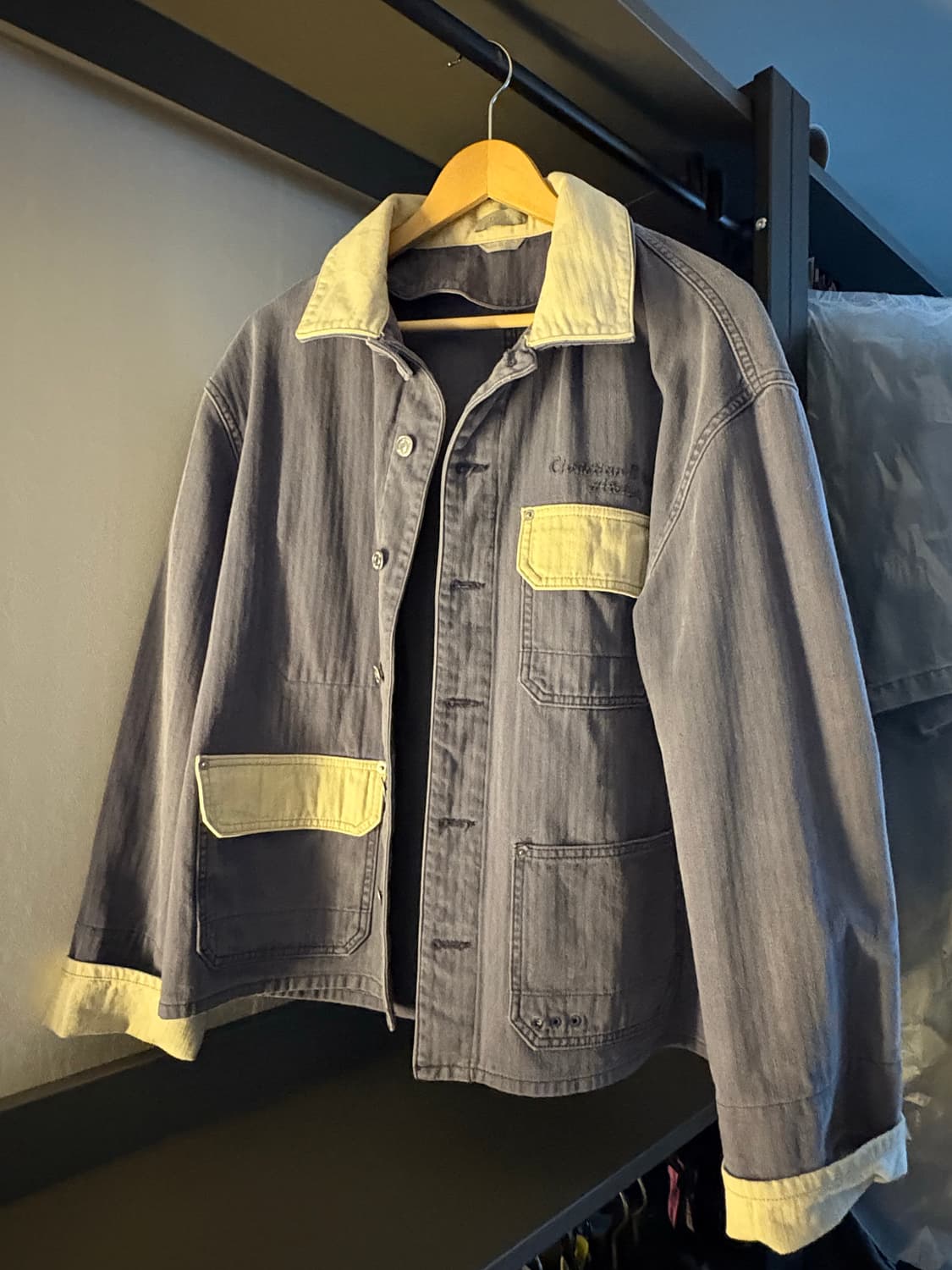 [옷/청자켓]디올 Christian Dior 워크웨어 자켓 블루 상품이미지1