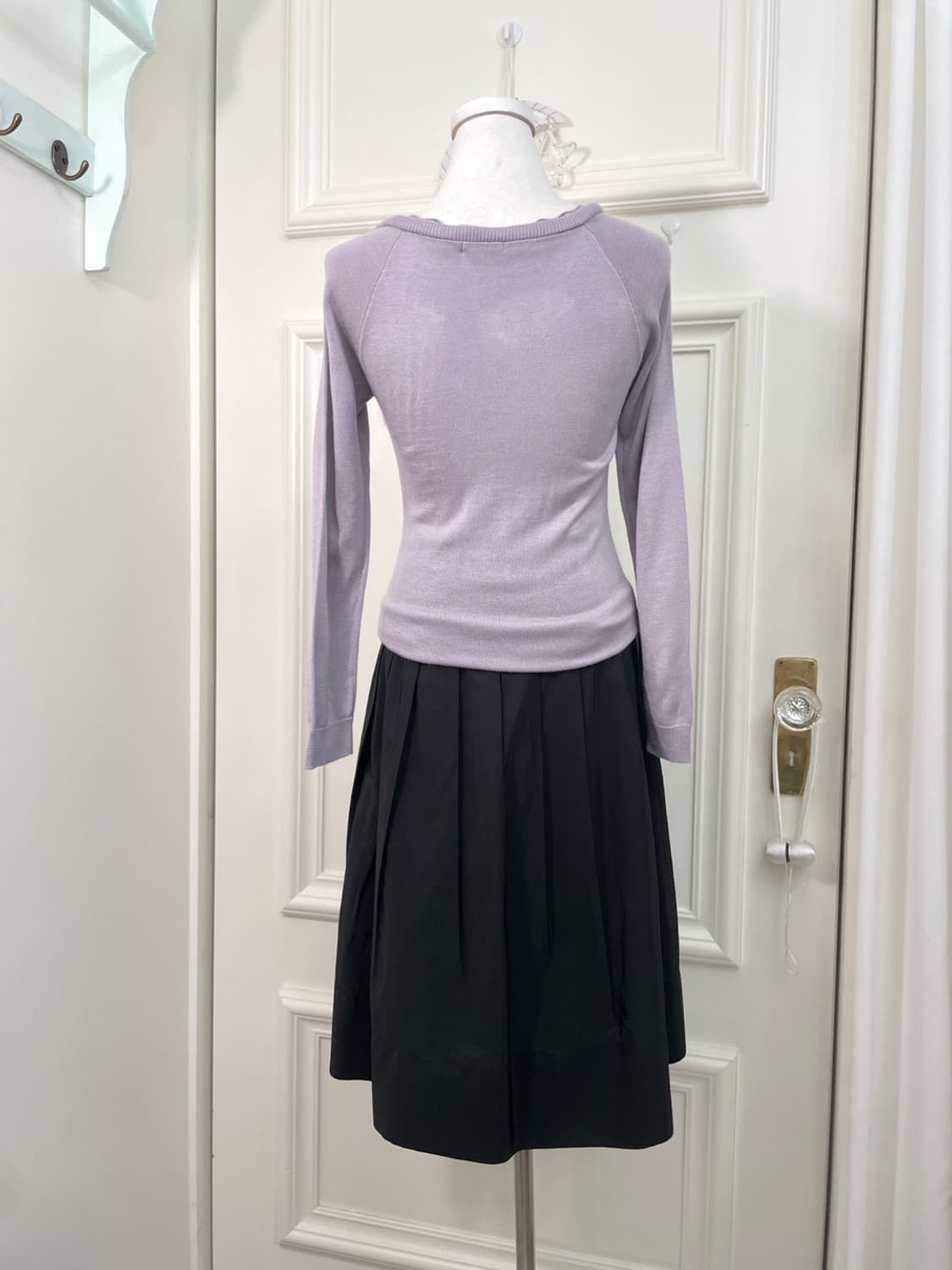 lavender lace point v-neck princess knit 상품이미지4