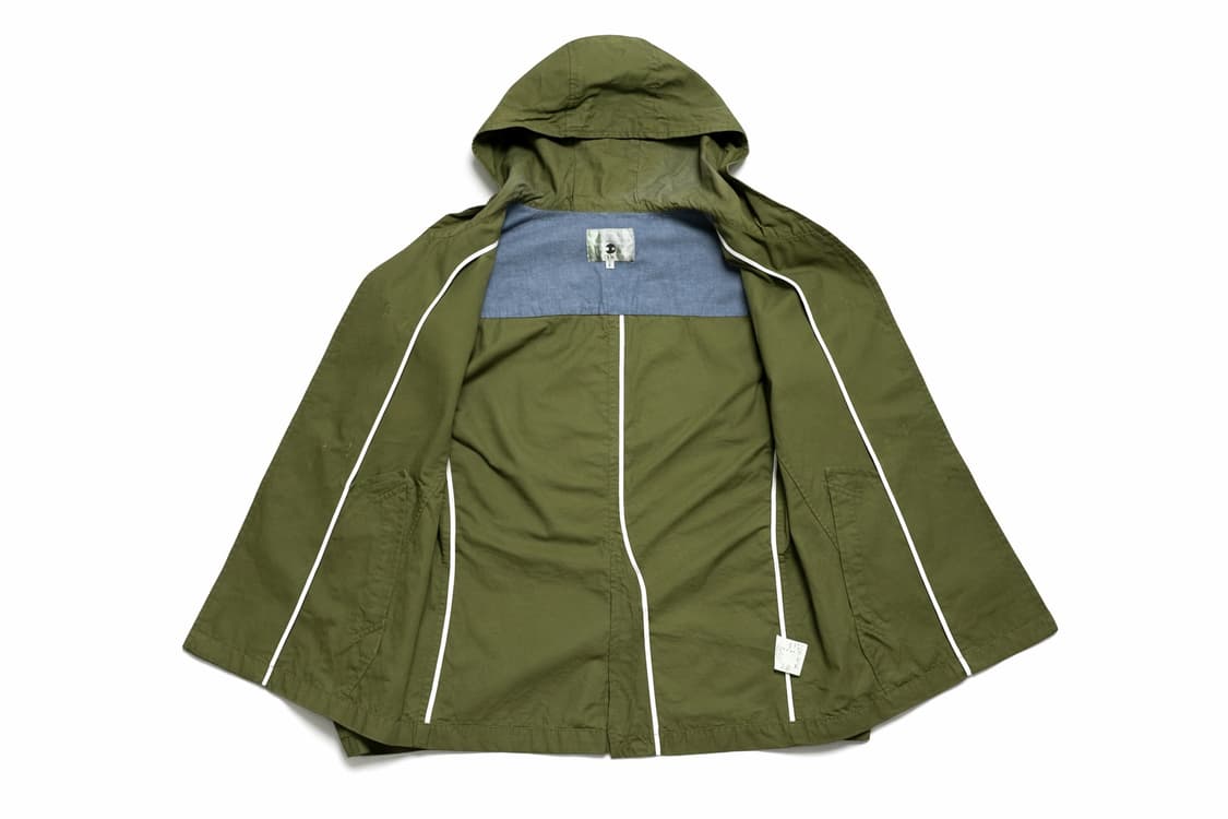 JPN 00s 일본 빈티지 y2k 모리걸 아메카지 올리브 더플 후드 자켓 상품이미지3