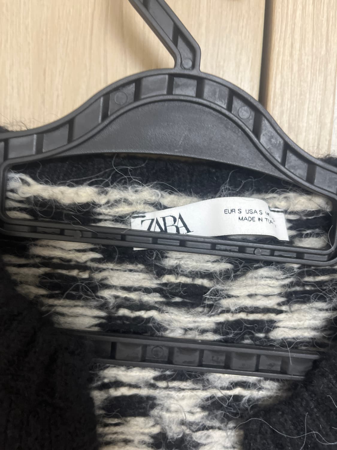 ZARA 체크 크롭 가디건 상품이미지2