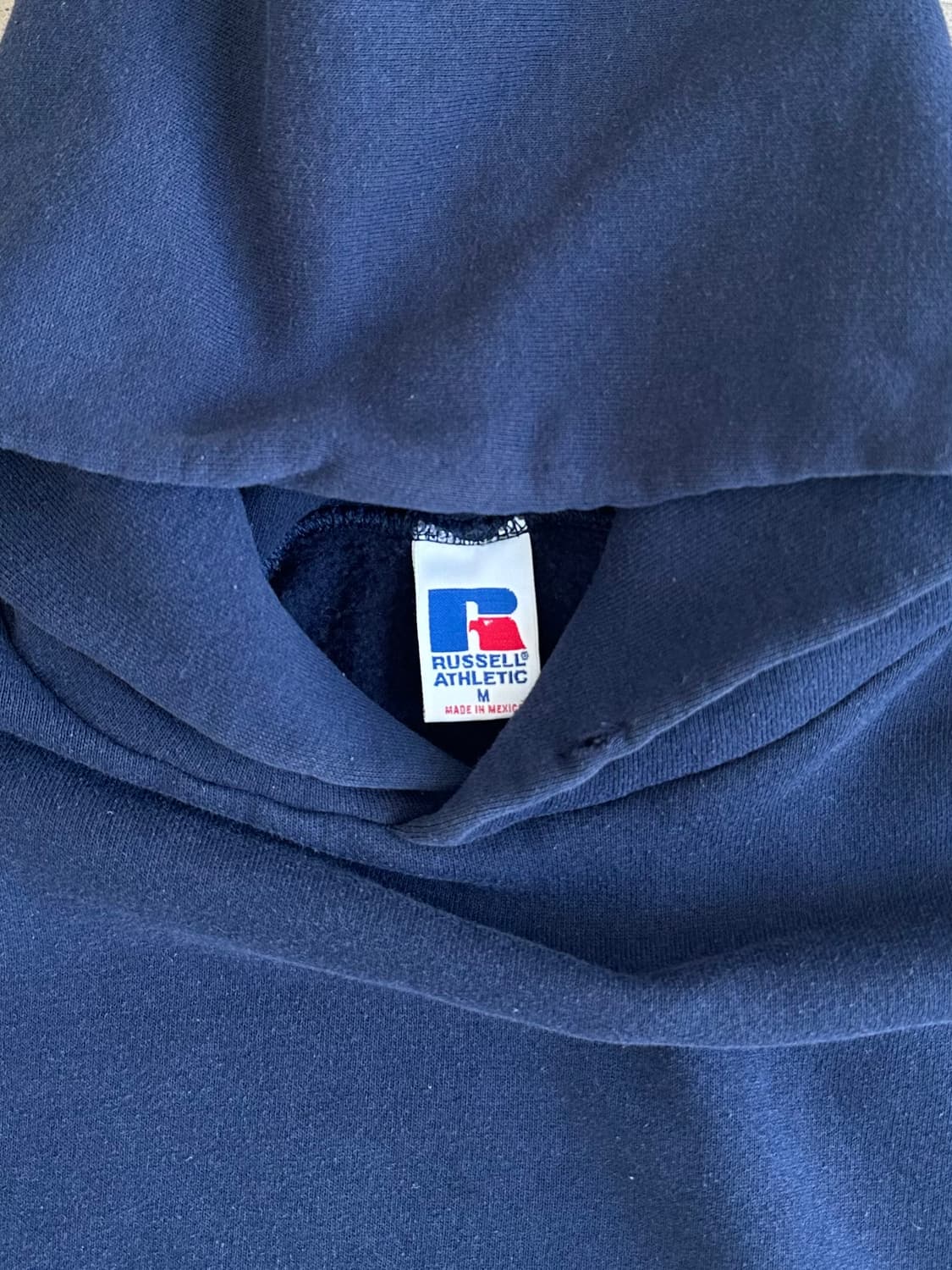 90s 빈티지 러셀 후드 네이비 M 상품이미지6