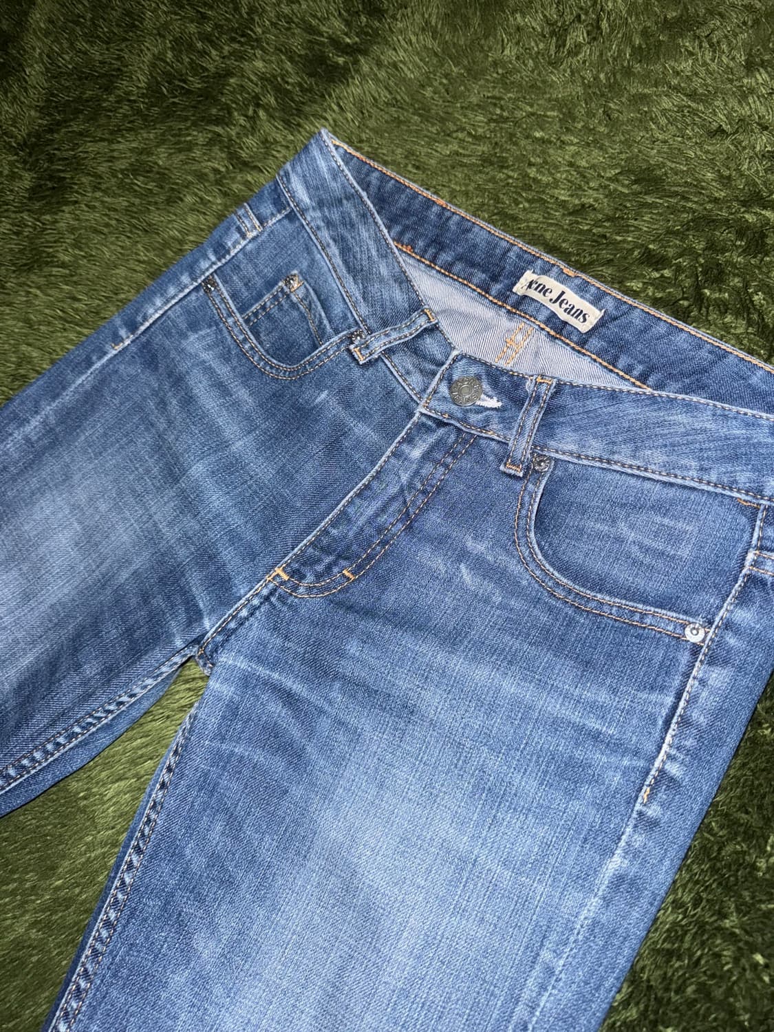 [27X32] 아크네 스튜디오 진스 빈티지 워싱 데님 팬츠 인디고 상품이미지2