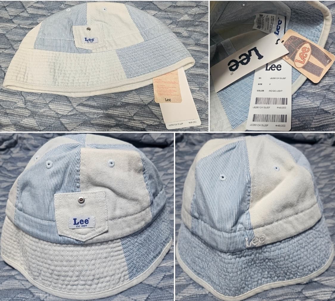 [초급처!한정판정품!새제품!]LEE리데님포켓벙거지버킷햇남여공용 상품이미지2