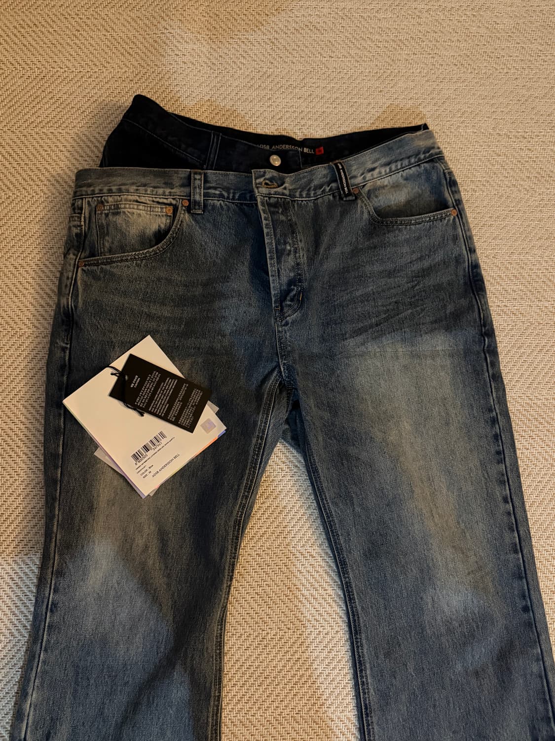 26SS 앤더슨벨 와이드 레그 진 36사이즈 상품이미지3