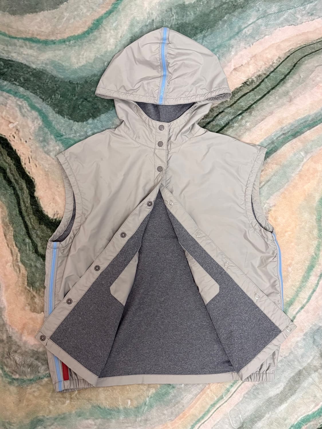 00s 프라다 스포츠라인 후드 베스트 상품이미지2