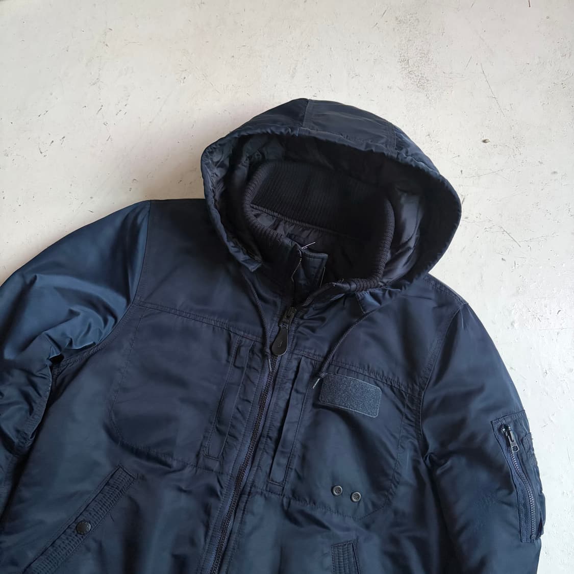 알파 인더스트리 빈티지 후드 봄버자켓 L 상품이미지4