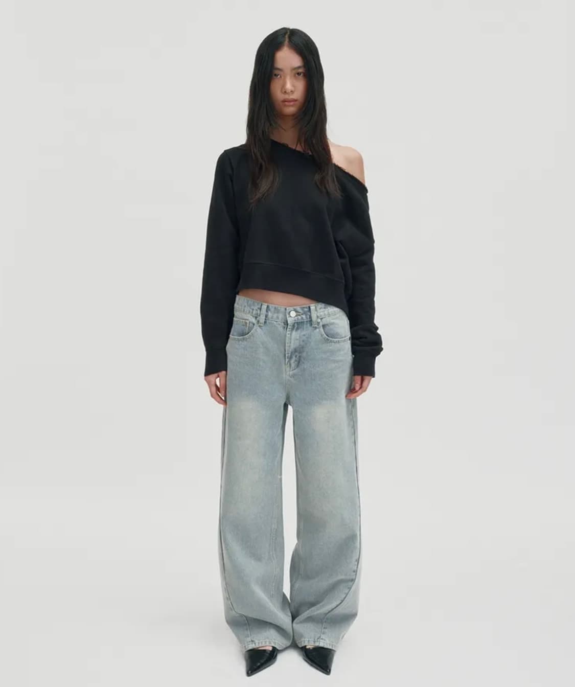 SUADE 스웨이드 숄더 크루넥 새상품 상품이미지2