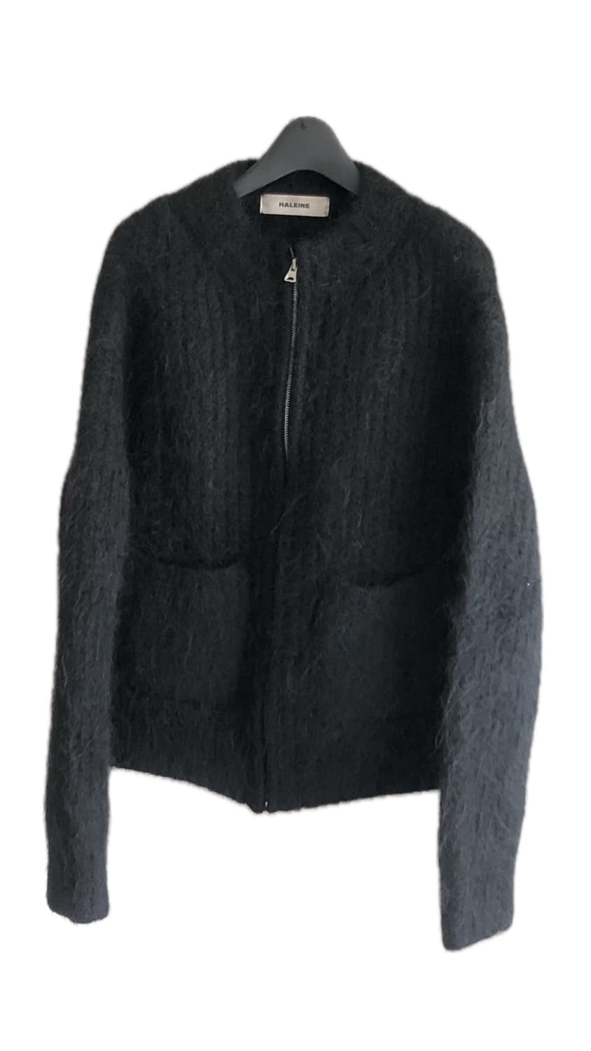 알렌느 알파카 니트 집업 상품이미지1