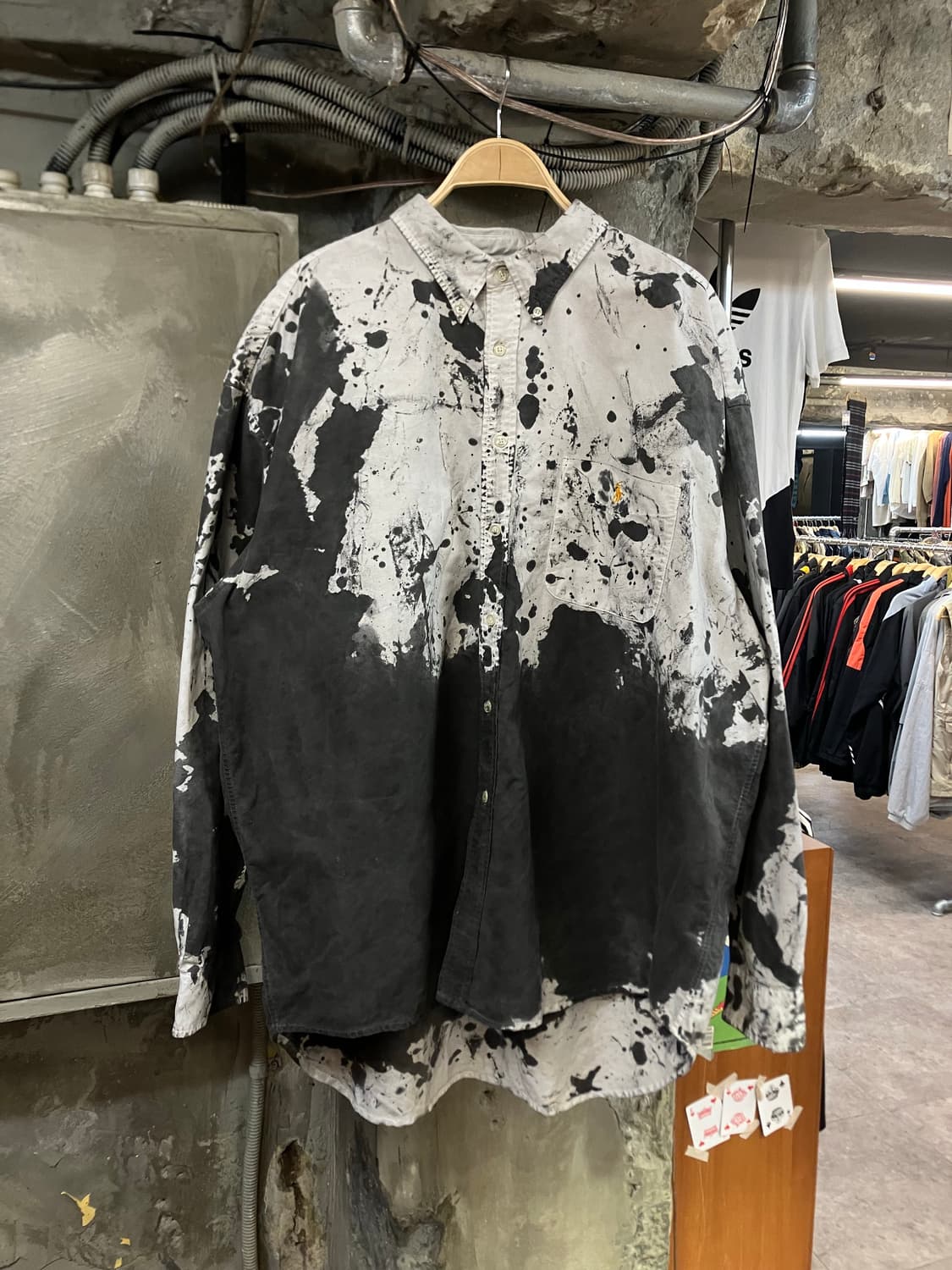 폴로 랄프로렌 페인트 스플래터 옥스퍼트 셔츠 XXL #csz2230 상품이미지1