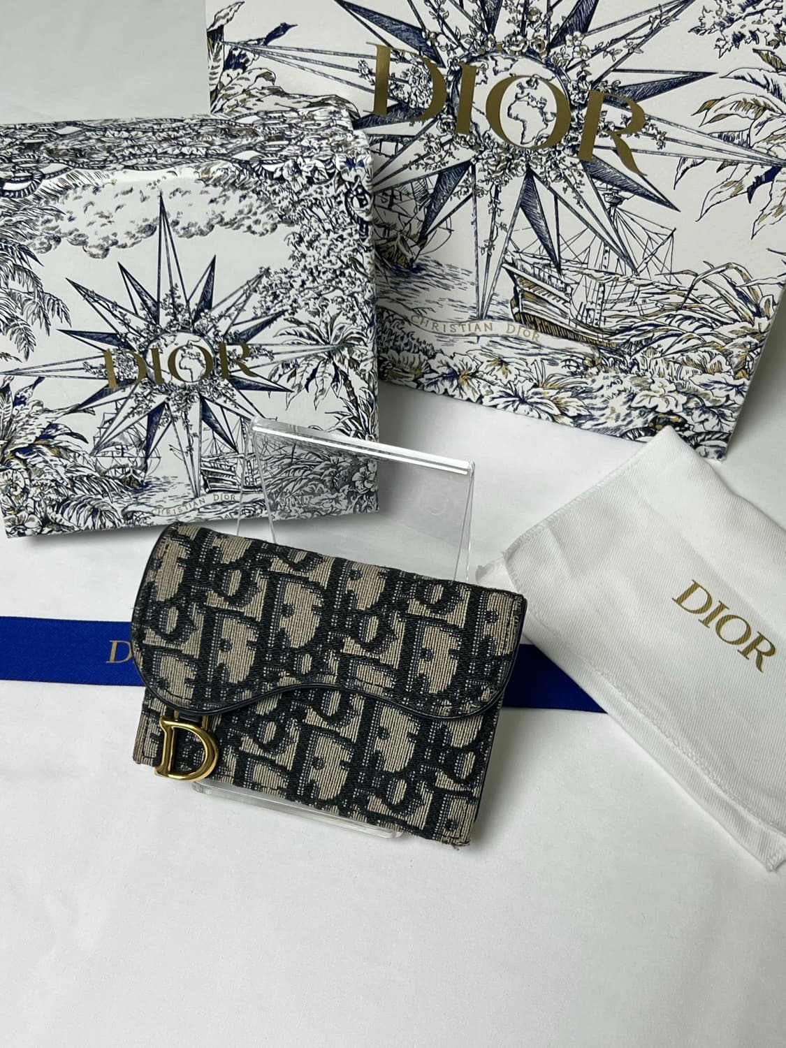 [정품] 디올 오블리크 새들 카드지갑 상품이미지2