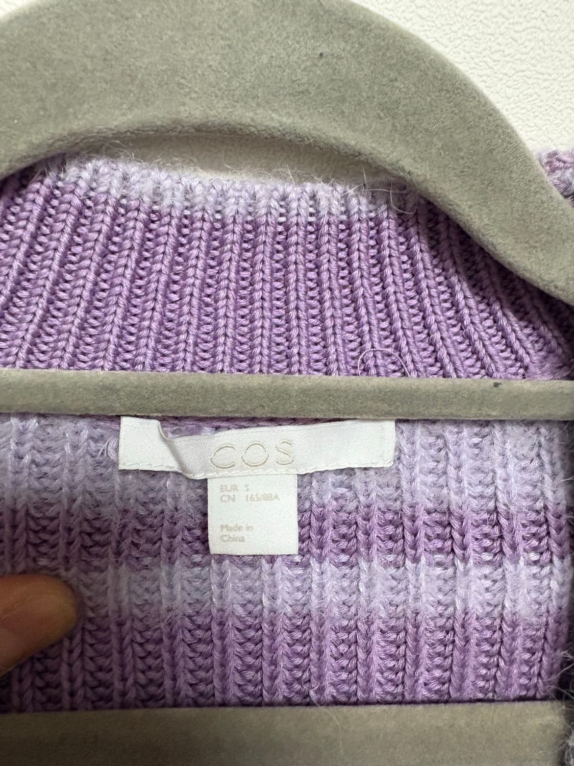 COS 퍼플 가디건 상품이미지4
