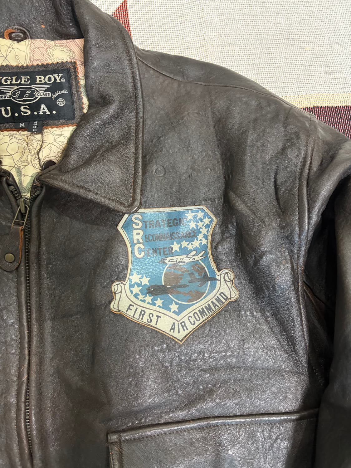 80~90s 버글보이 A2 레더자켓 /bugleboy airjacket 상품이미지9