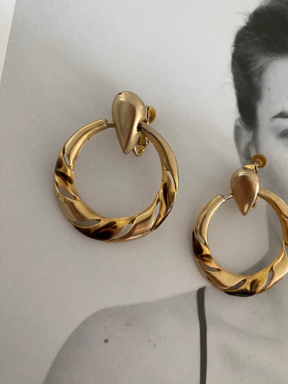 빈티지 귀찌형 귀걸이 2종 세트 상품이미지5