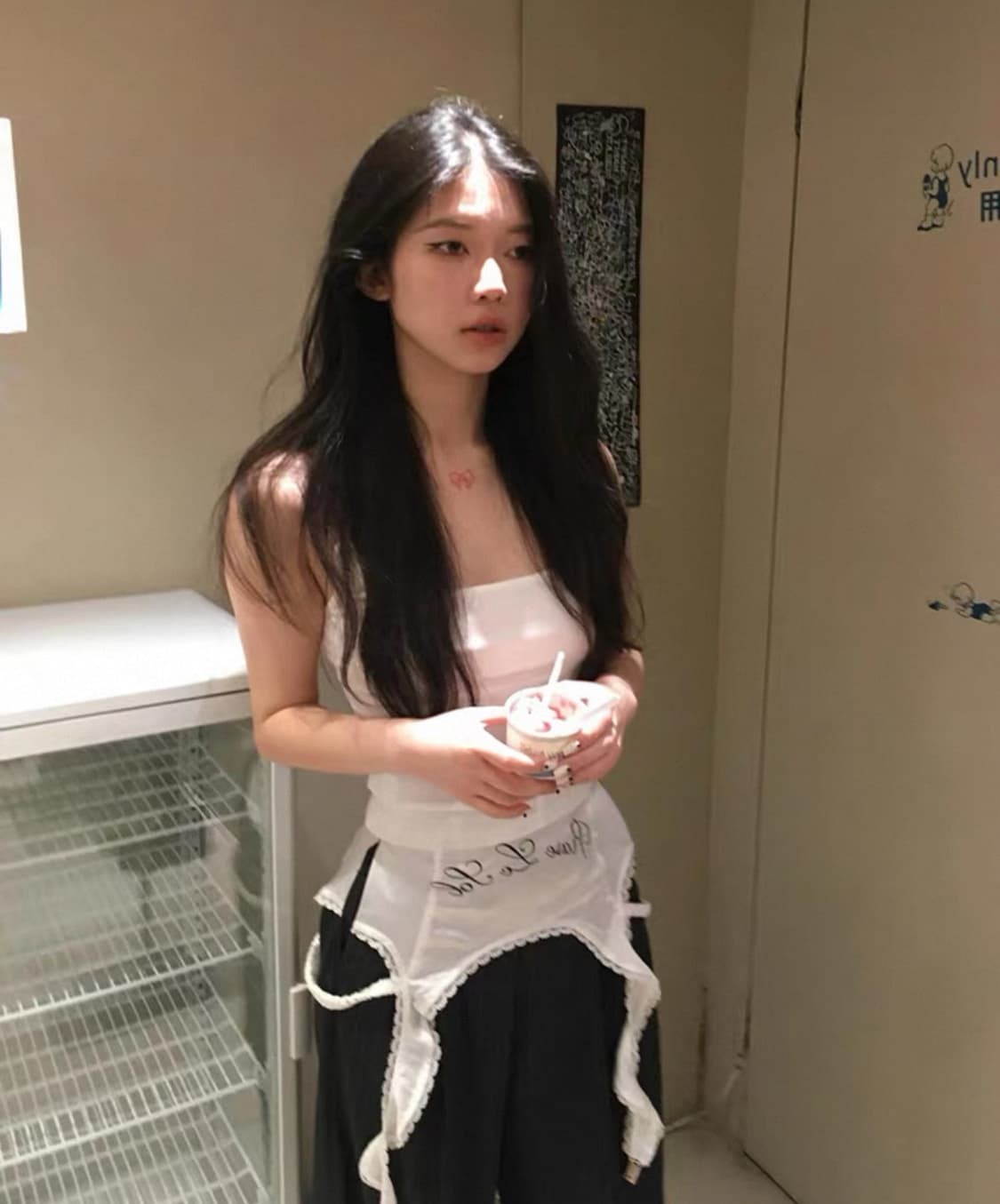 레이스 그레이 스트라이프 슬랙스 상품이미지6