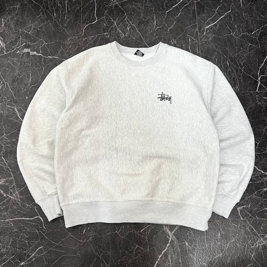 스투시 2022 베이직 크루넥 애쉬 헤더 상품이미지2