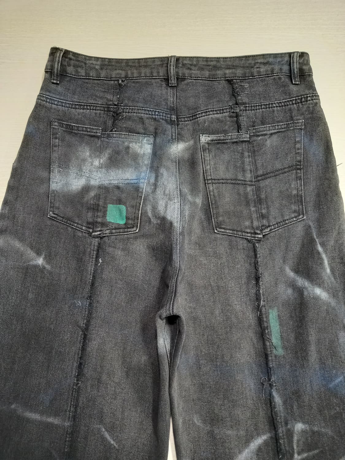 34 JEANMONEY 와이드 크롭진 블랙 커스텀 34-557 상품이미지4