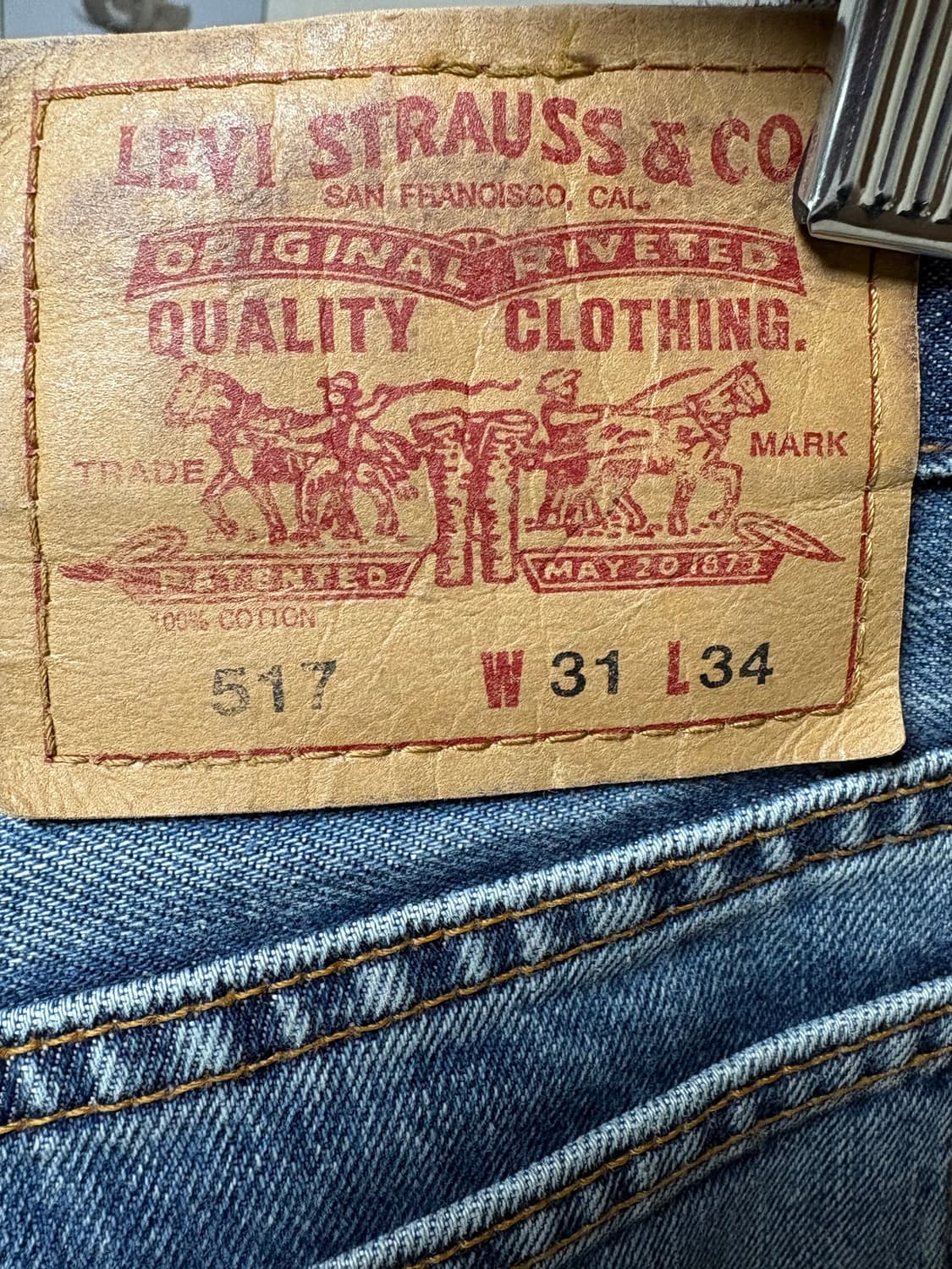 90s~00s Levis 517 bootcut denim pants 상품이미지4