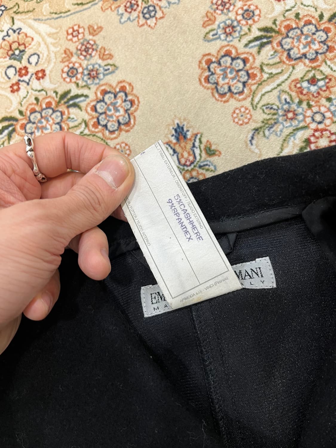 엠포리오 아르마니 하이넥 캐시미어 버튼 자켓 상품이미지7