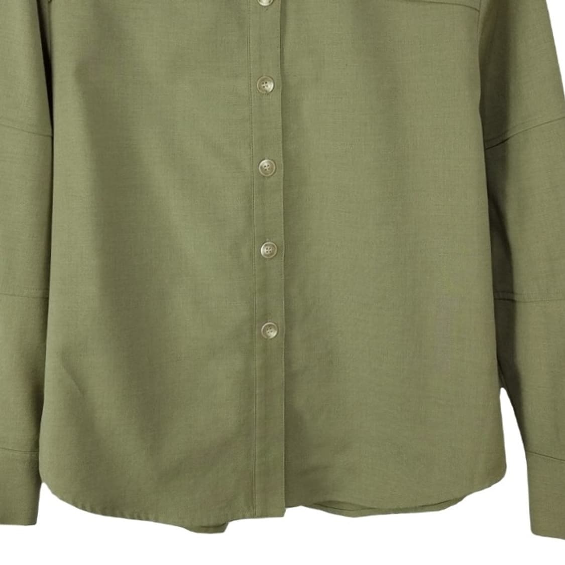 [인사일런스] 울 블랜디드 오버핏 미니멀 셔츠 블라우스 M19326 상품이미지5