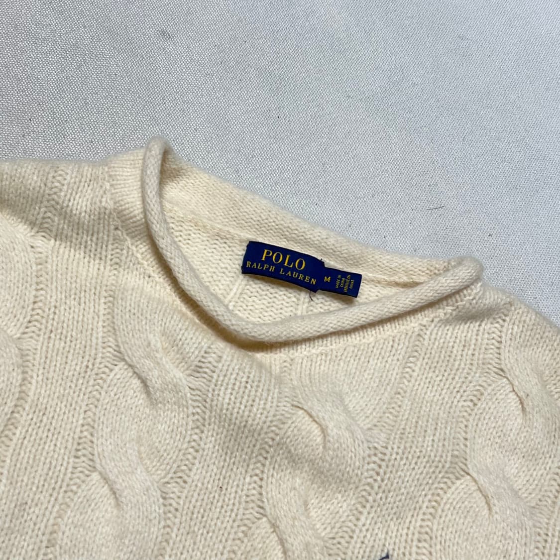 M 폴로랄프로렌 여성용 캐시미어 케이블 니트 상품이미지4