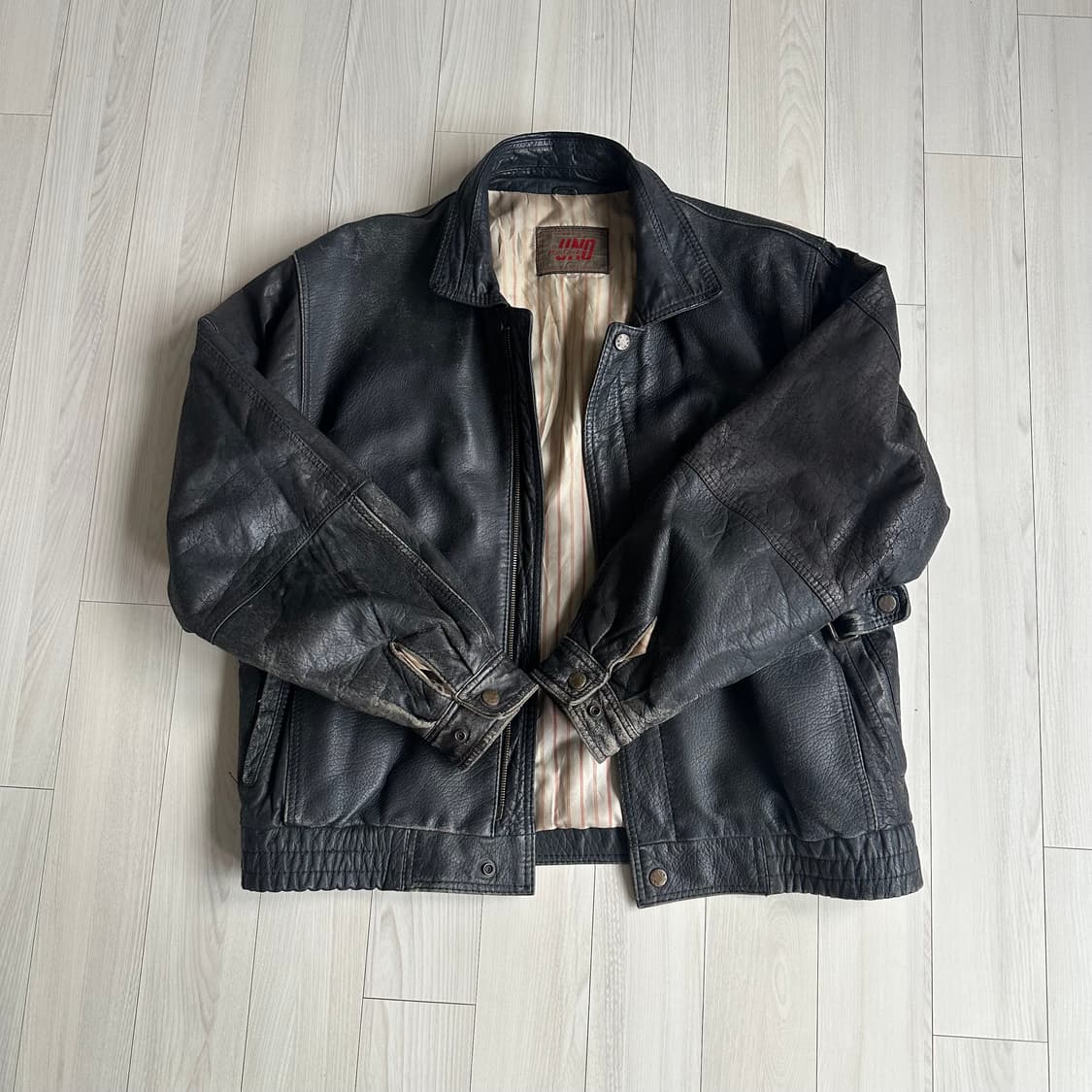 빈티지 소가죽자켓 M 상품이미지2
