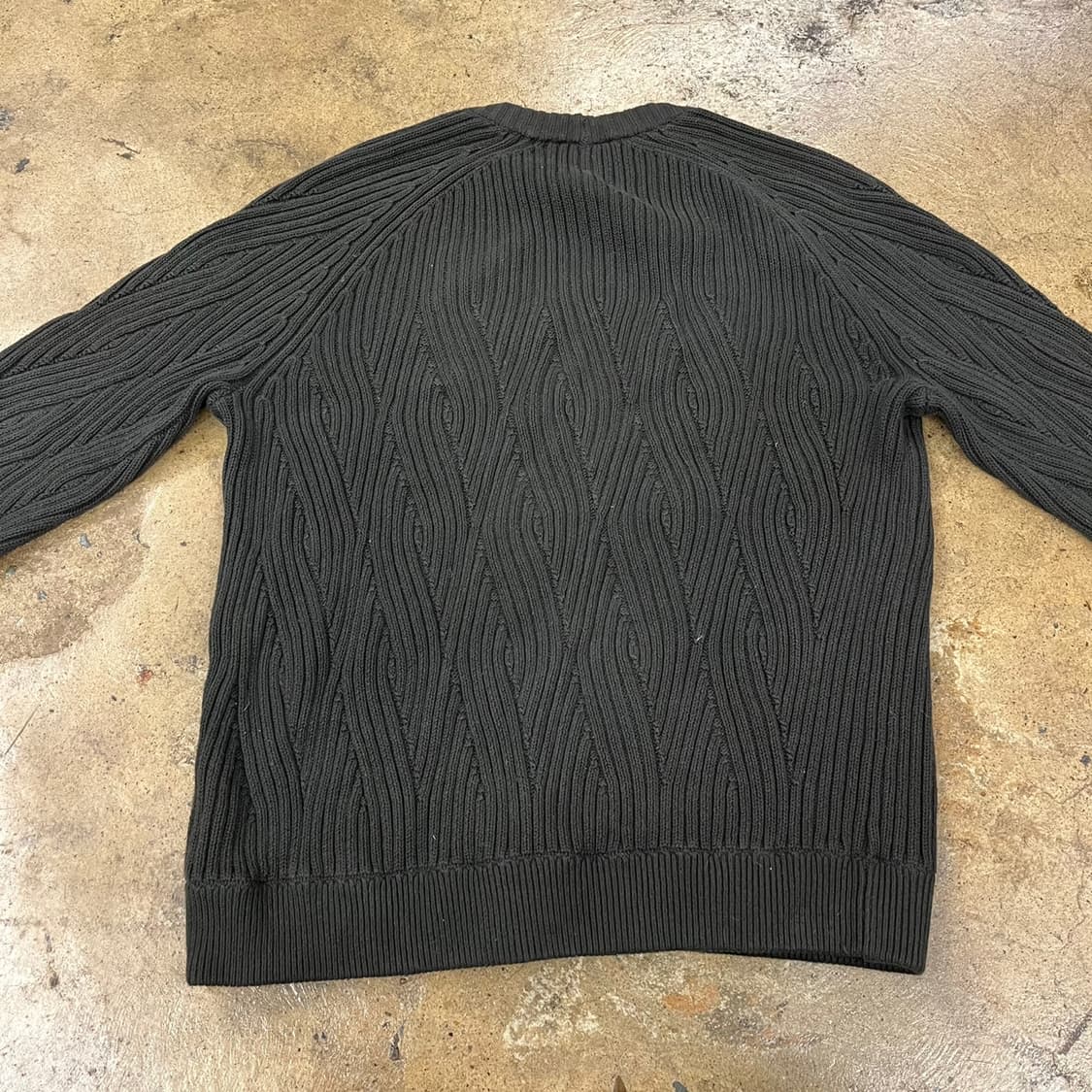 [정품/100,L] 아르마니 익스체인지 립드 패턴 스웨터 b14 상품이미지4