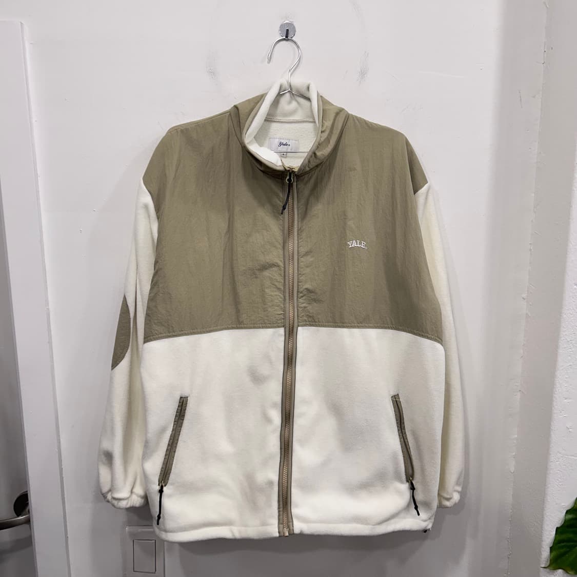 예일 나일론 배색 하이넥 플리스 자켓 상품이미지2