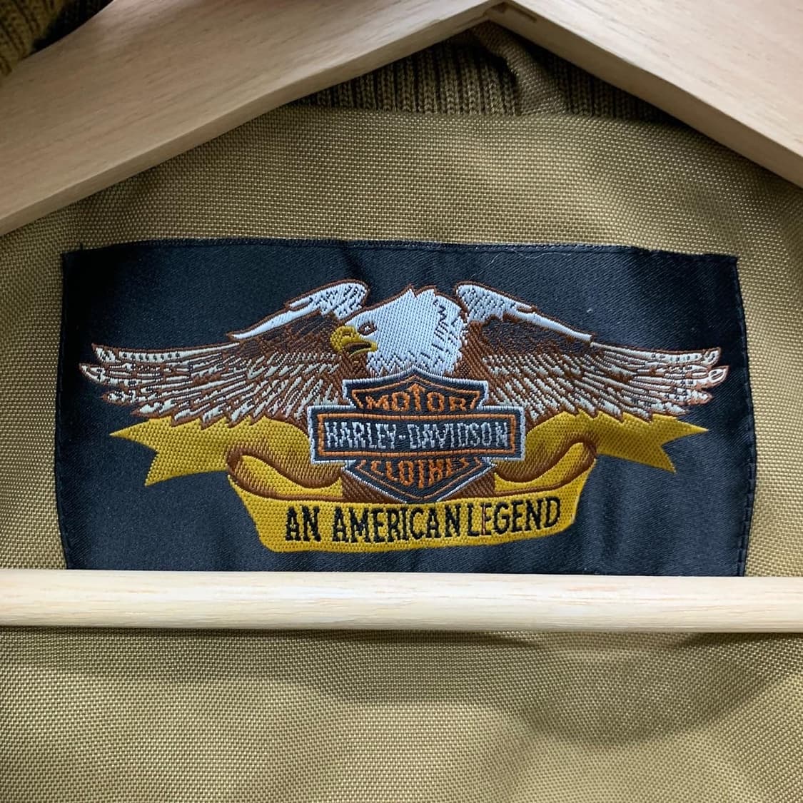 할리데이비슨 베이지 와펜 피그 자켓 상품이미지8