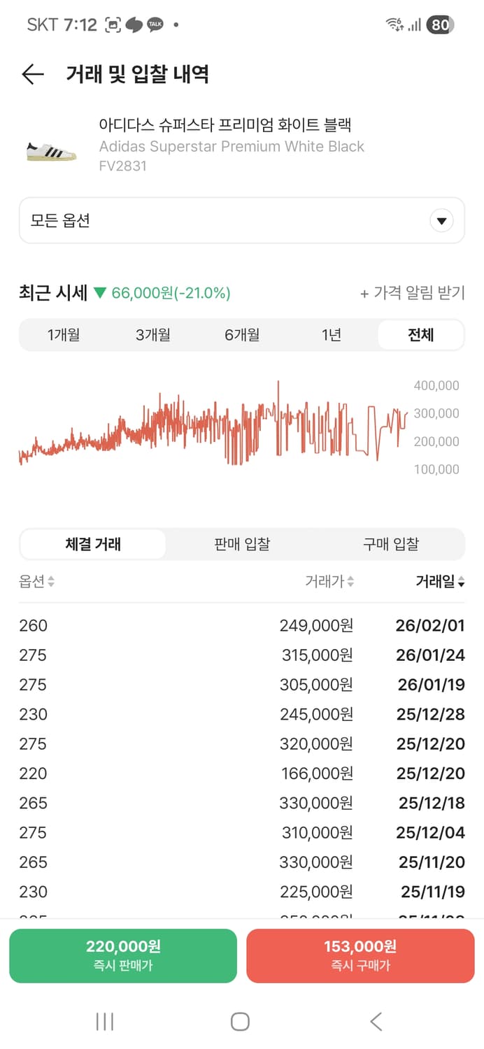 아디다스 슈퍼스타 프리미엄 화이트/블랙 상품이미지2