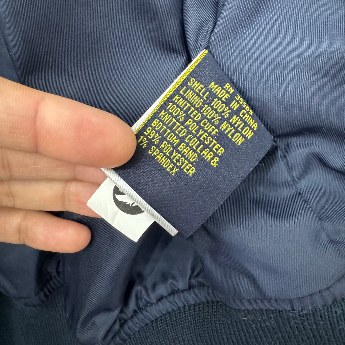 M(100) 알파인더스트리 MA-1 네이비 봄버 자켓  상품이미지8