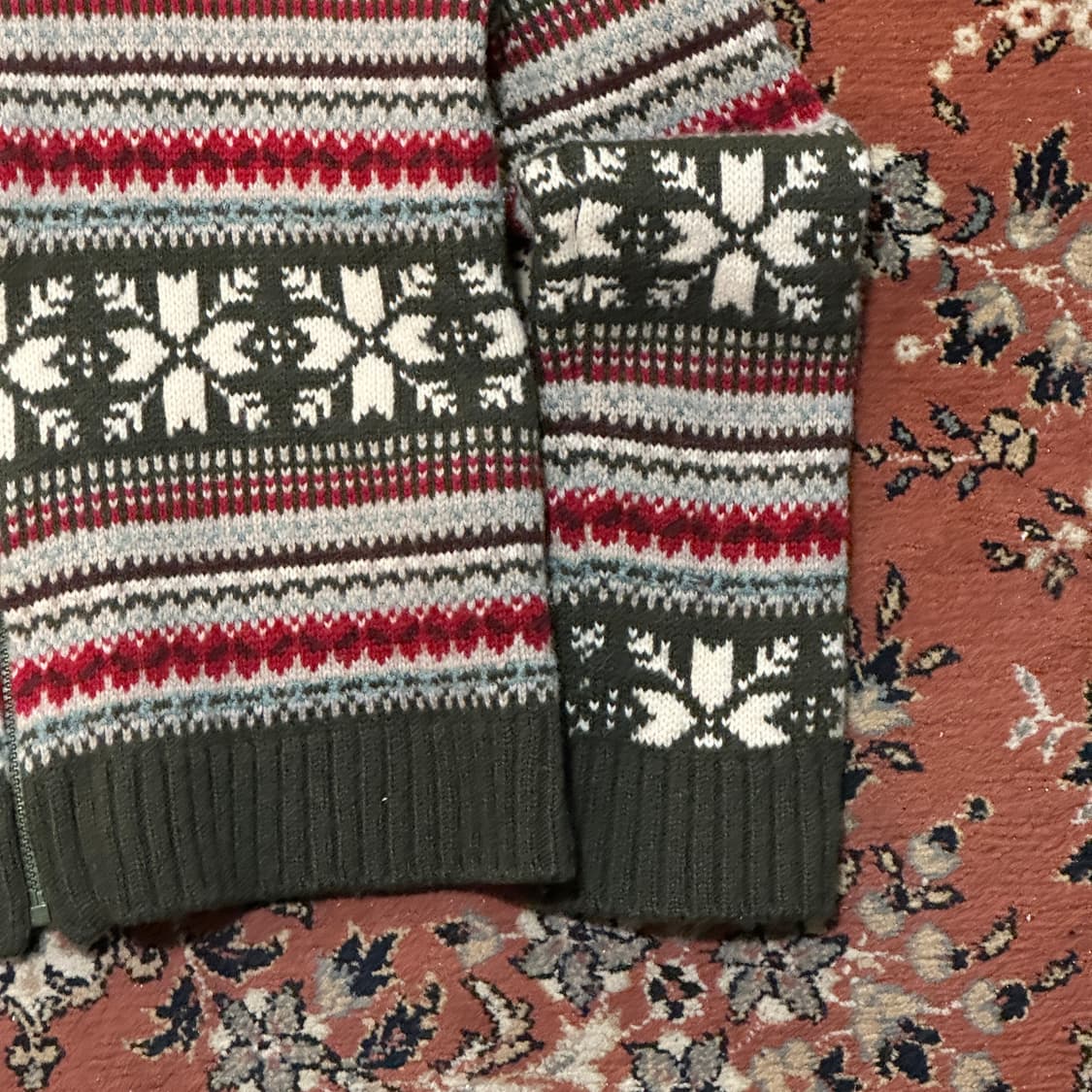 TARGA 노르딕 집업 울 가디건 (S) 페어아일 상품이미지4