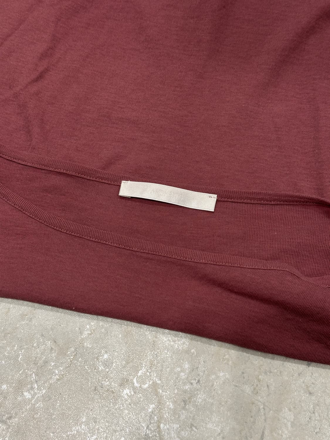 아모멘토 라운드 롱 슬리브 탑 와인 상품이미지5