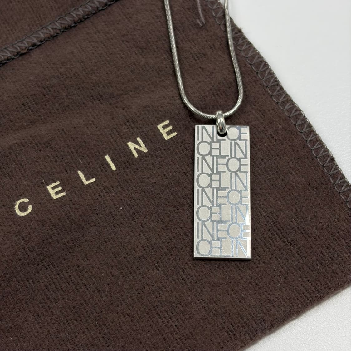 셀린느 실버바 목걸이 상품이미지1