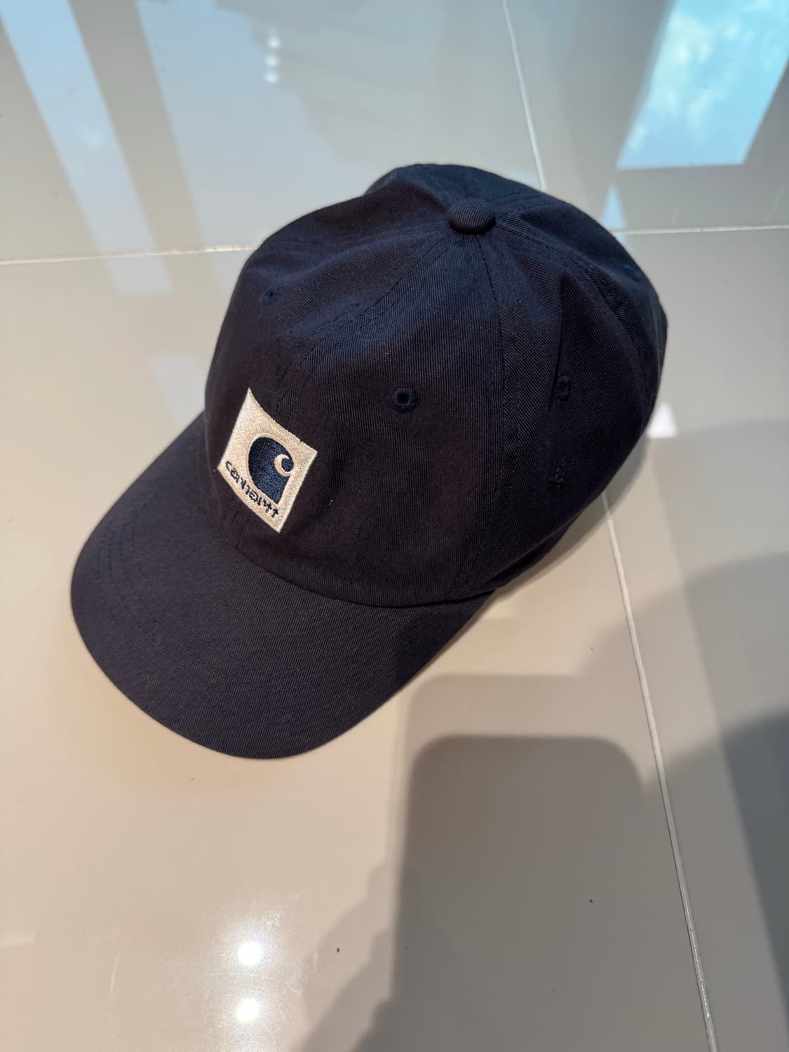 칼하트 로고 캡 네이비 상품이미지1