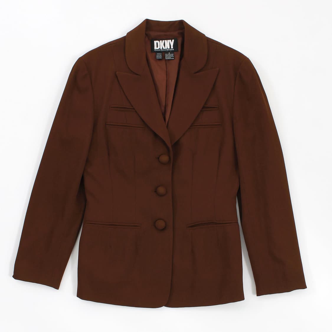 디케이앤와이 DKNY 울 브라운 클래식 싱글 자켓 상품이미지1