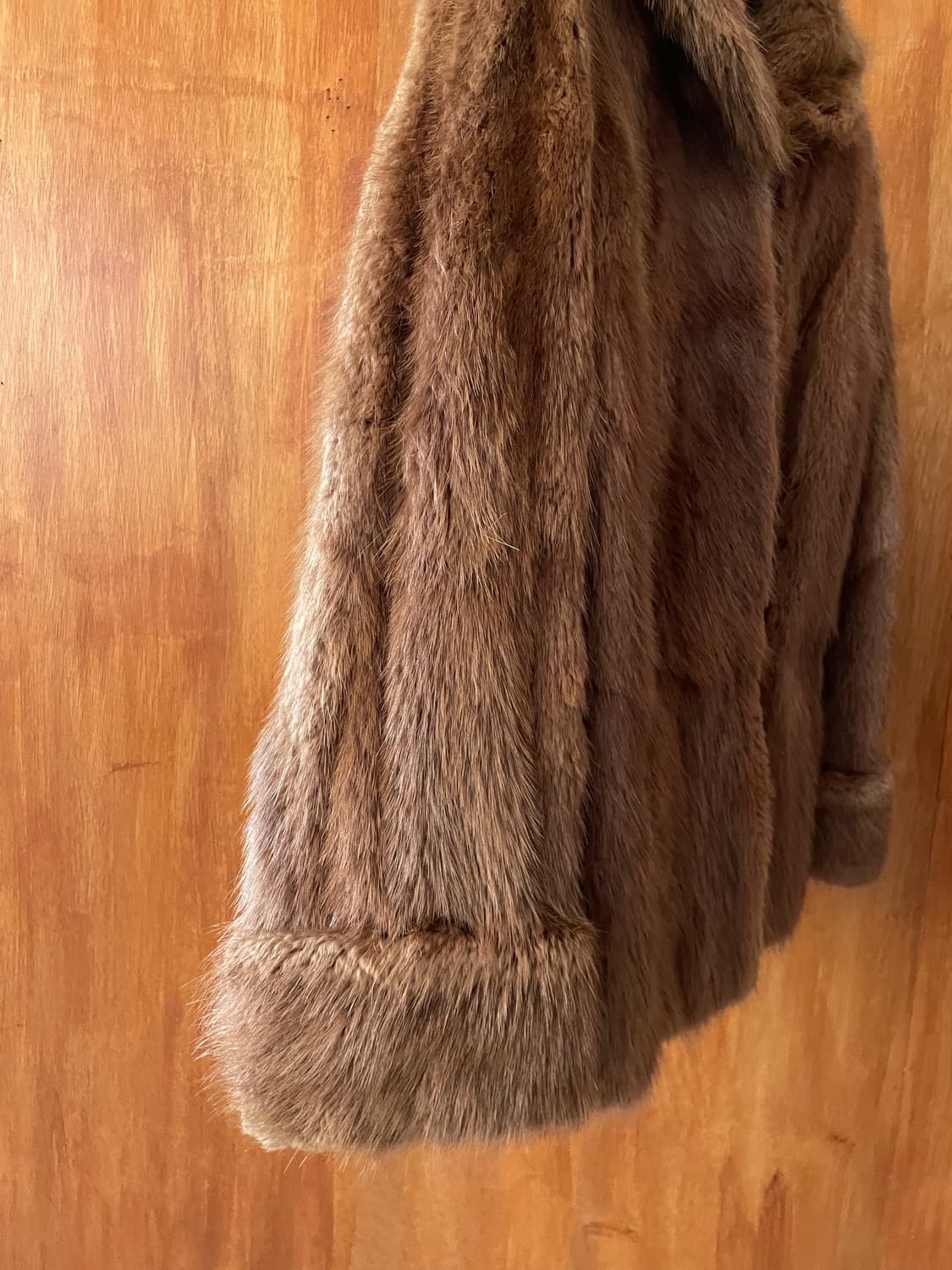 Classic brown plush fur coat 상품이미지6