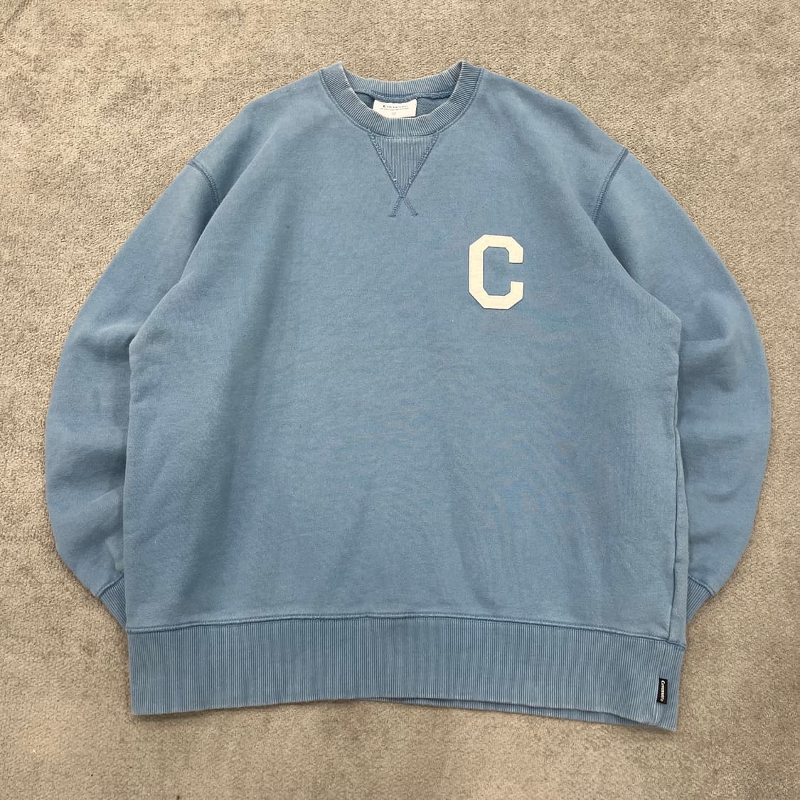 L 커버낫 로고 맨투맨 하늘색 상품이미지1