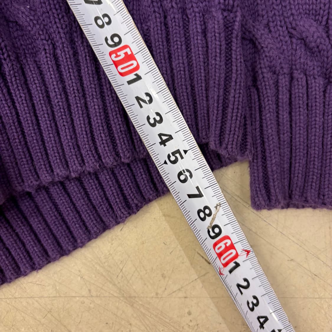 폴로 랄프로렌 퍼플 케이블 니트 상품이미지4