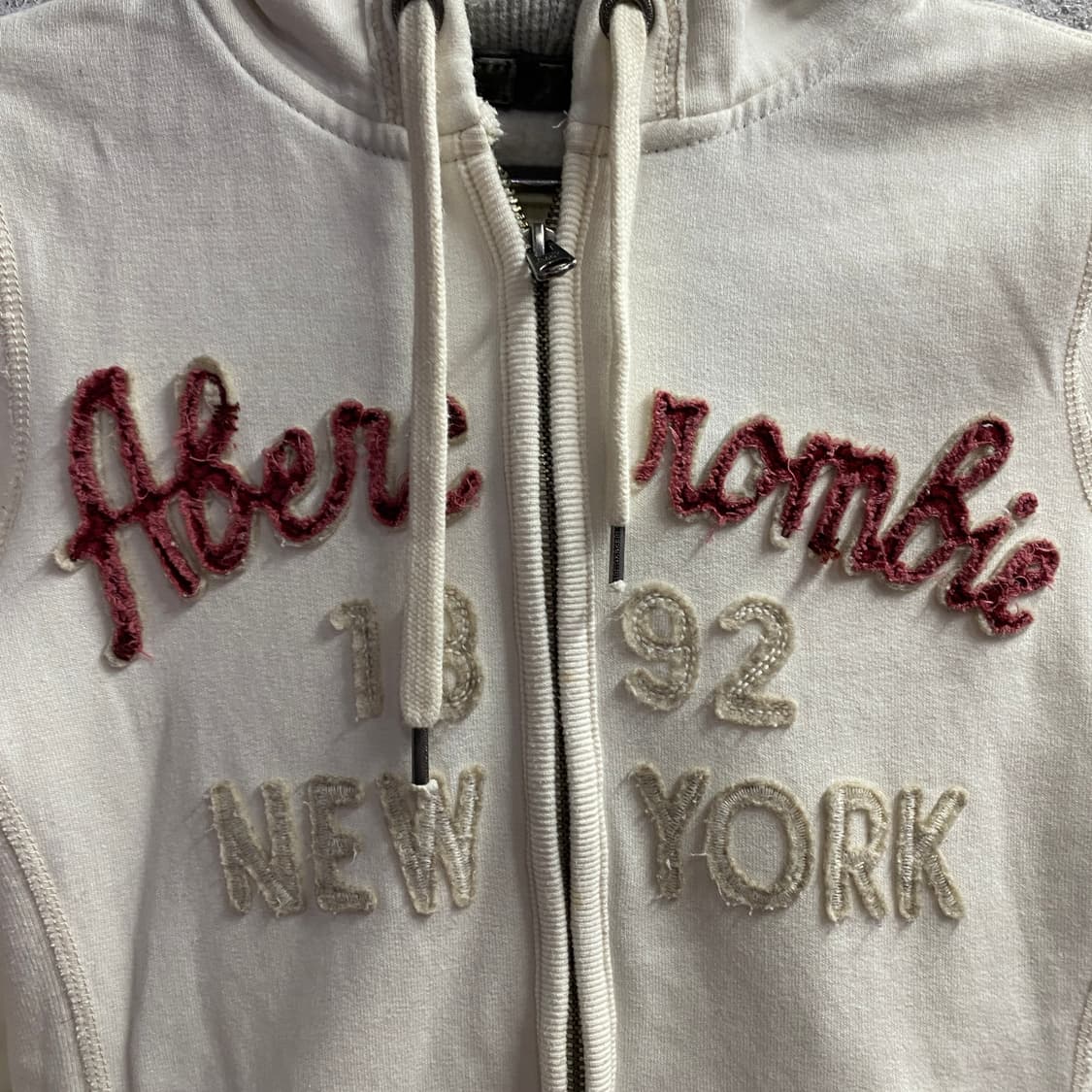 아베크롬비 빈티지 투웨이 크림 후드집업 B4290 상품이미지3